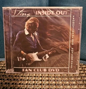 STING Inside Out RARE OUT OF PRINT FAN CLUB PROMO DVD NEW, Sealed - Picture 1 of 2