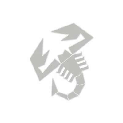 Adesivi per Abarth Scorpione Argento 230 mm - Immagine 1 di 3