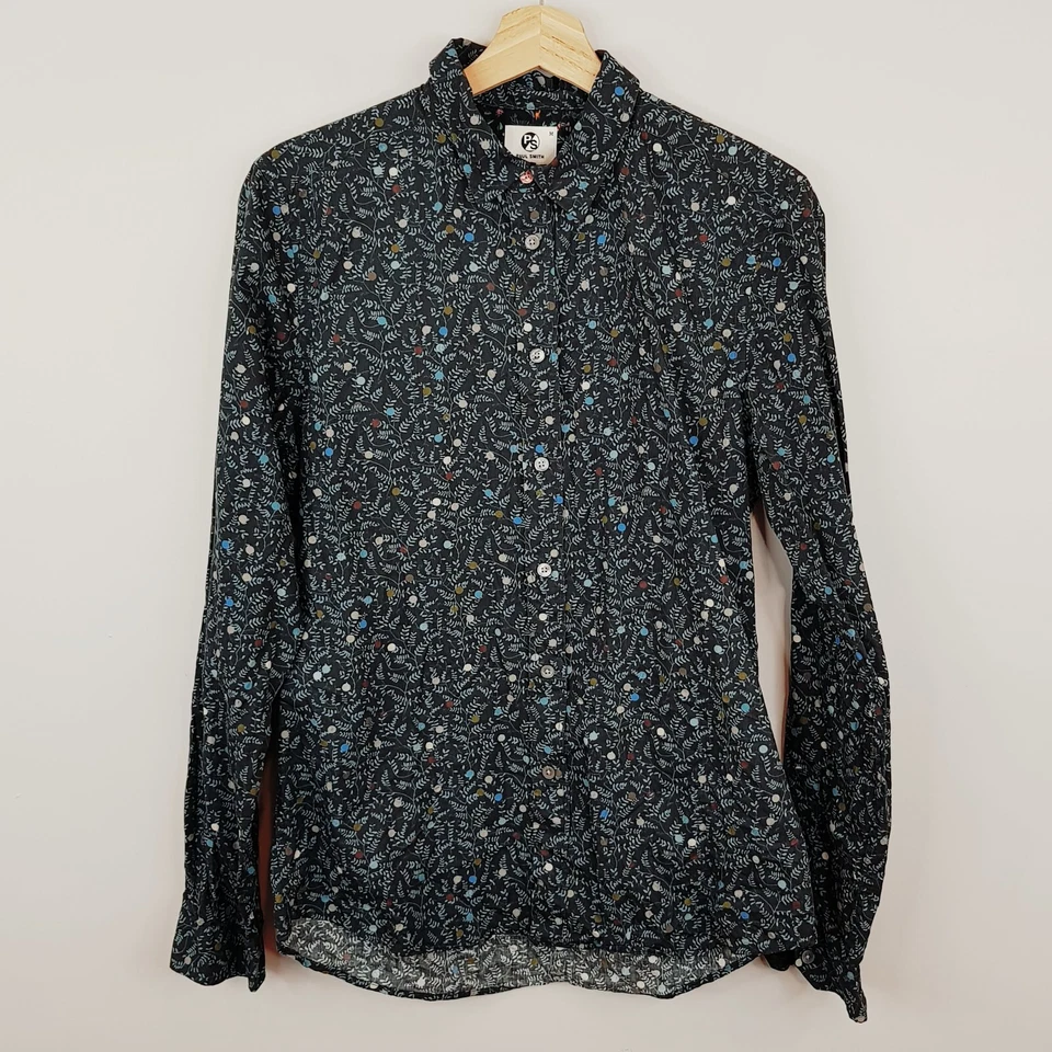 PAUL SMITH PS Mens Size M Floral Print Slim Fit Long Sleeve Shirt - image 1 of 4