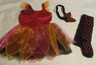 GYMBOREE NUEVO CON ETIQUETAS 18-24 Meses Mariposa Hada Disfraz Vestido Diadema 2T-3T Nuevo sin Etiquetas Apretado Foto 1 de 4
