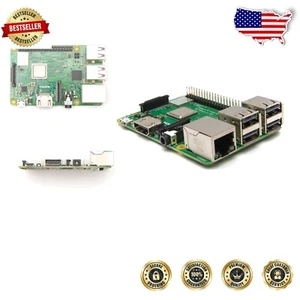 Raspberry Pi 3 Model B+ - 1.4GHz Quad-Core Processor with Gigabit Ethernet Port - Afbeelding 1 van 4