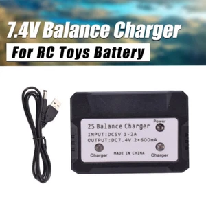 2IN1 7.4V 2S 600mA Lipo Ladegerät für Syma X8C Batterie Eingang DC5V 1-2A - Picture 1 of 9