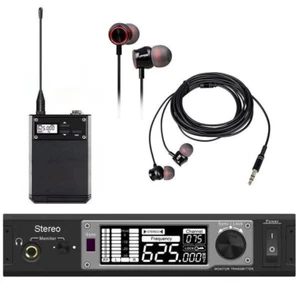 Sistema de Monitor Inalámbrico Estéreo UHF Sistema Intrauditivo IEM para Escenario con Auricular - Imagen 1 de 1