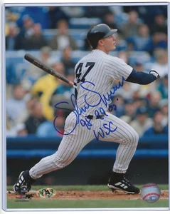 Foto firmada de béisbol 8x10 de los Yankees de Nueva York 98 99 00 WSC Shane Spencer MAB Tigers Mets - Imagen 1 de 4