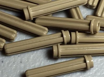 LEGO Dark Tan 3L Axle Rods With Studs Technic Mindstorm Parts (x20) - NEW - Image 1 of 3