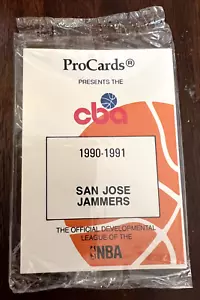 1990-91 PRO CARDS CBA SAN JOSE JAMMERS UNOPENED SET FACTORY SEALED NM-MT - Picture 1 of 2