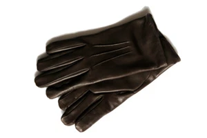Guantes Merola Guantes Marrón Cachemira Forrados Cuero - Imagen 1 de 2