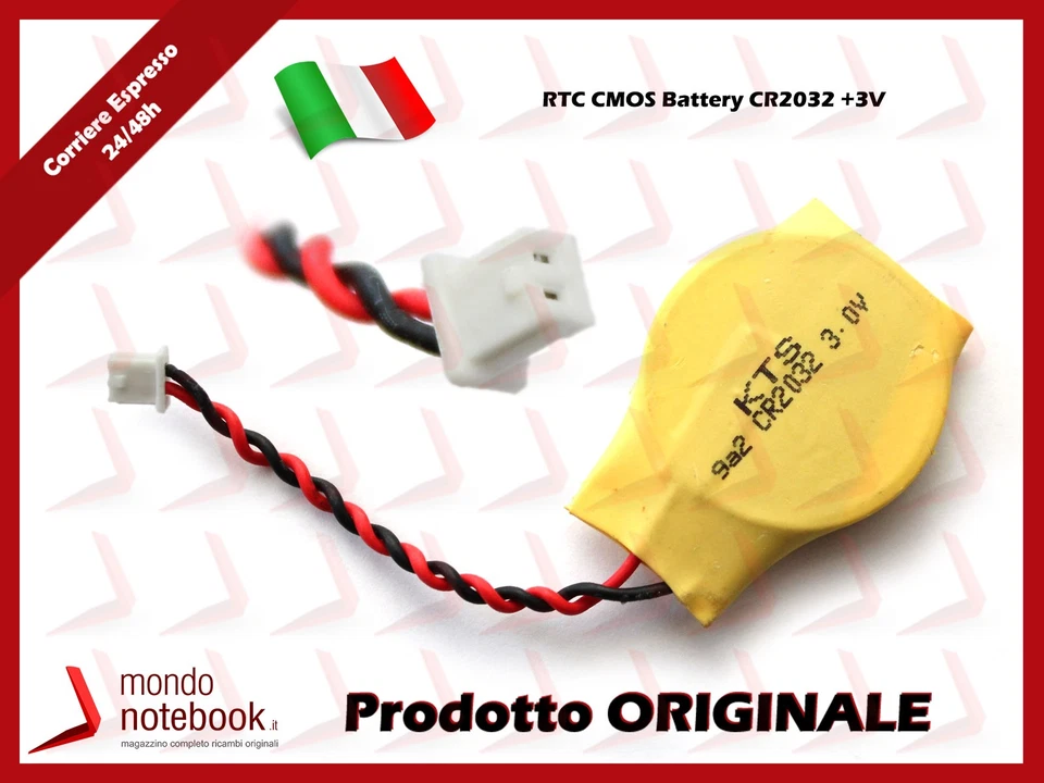 CR2032 Bios Batteria Notebook Computer Laptop 3V 2Pin cmos CR2032W - Immagine 1 di 1