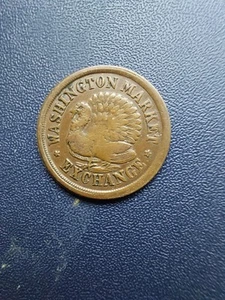 1863 BÜRGERKRIEGSMARKE, WASHINGTON MARKET EXCHANGE. LIVE & LET LIVE X/F. - Bild 1 von 18