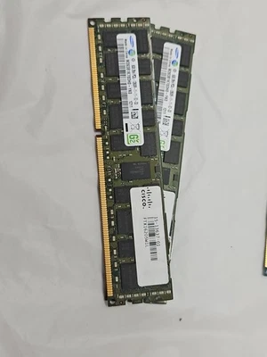 2 × 8gb 2rx4 Pc3l - 12800r 11-11-e2-d3  Samsung Cisco 15-13637-01 - Image 1 of 3