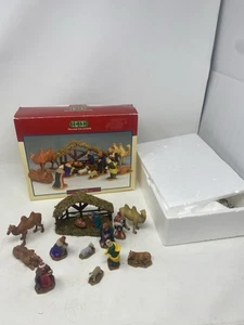 Lemax #33410 Nativity Set of 14 Retired Christmas Village Accessory 2003-2019 - Picture 1 of 5