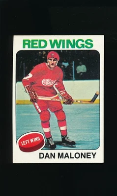 1975-76 Topps #177 Dan Maloney * Left Wing * Detroit Red Wings * NM * - Image 1 of 2