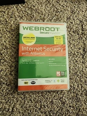 WEBROOT SECUREANYWHERE INTERNET SECURITY 2006-2017 - Image 1 of 2