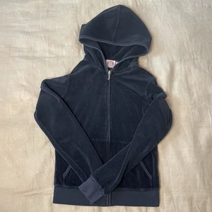 Vintage Y2K Juicy Couture Velour Zip Up Hoodie Medium Made In USA - Picture 1 of 6