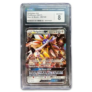 Tarjeta Pokémon Solgaleo GX 89/149 CGC NM/Mint 8 Holo Inglés Sol y Luna TCG CCG - Imagen 1 de 2