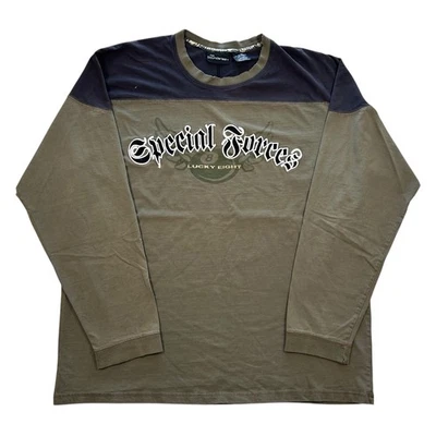 Camisa de Colección Y2k No Boundaries Fuerzas Especiales 8 Pelotas Manga Larga Talla XL Suelta Foto 1 de 4