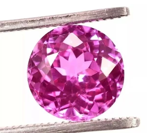 Pezzottaite naturale rosa taglio tondo 9,92 carati pietra preziosa sfusa impeccabile AAA - Foto 1 di 4