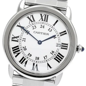 CARTIER Ronde Solo W6701005 Date Silver Dial Quartz Men's Watch_869242 - Picture 1 of 6