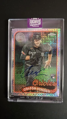 Colton Cowser RC Auto /10 💥On Card 2025 Archives Signature Series - Orioles - Image 1 of 3
