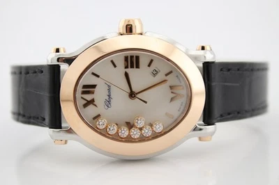 Reloj Chopard Happy Sport Ovalado 18k RG y SS MOP Dial 30mm 278546-6006 Foto 1 de 4