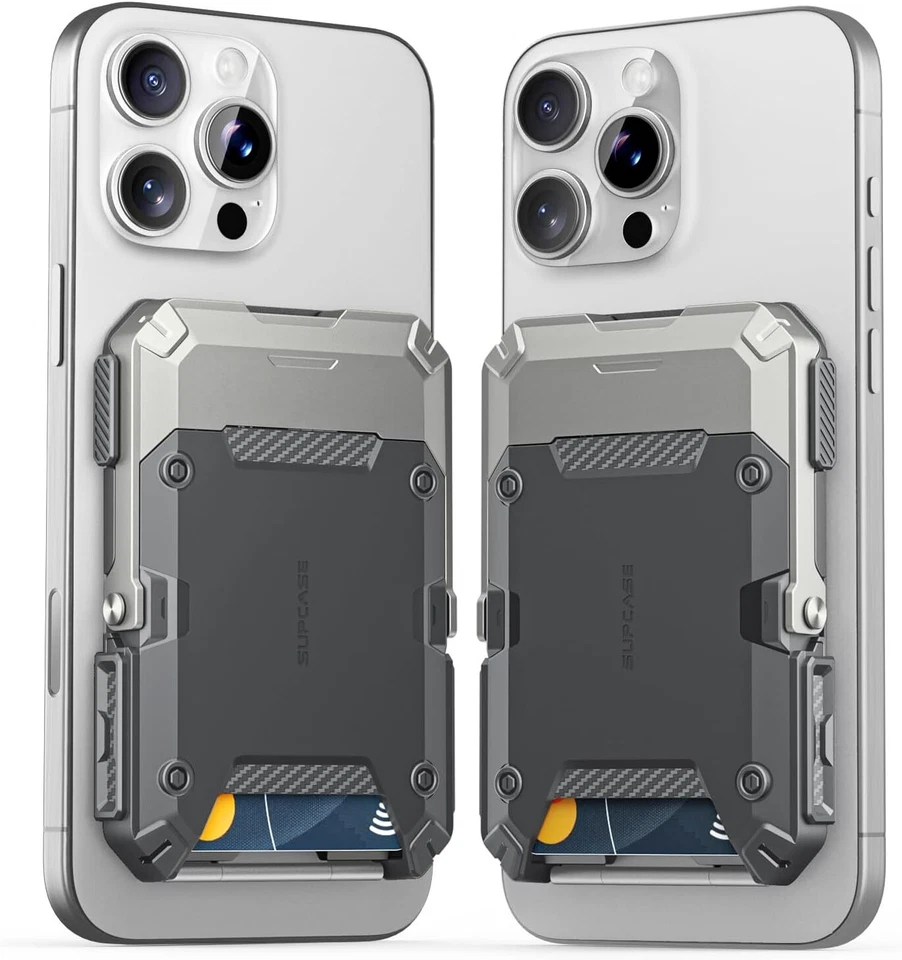 SUPCASE MagSafe Wallet Phone Stand Card Holder Tripod for iPhone 16/15/14/13/12 - Image 1 of 4