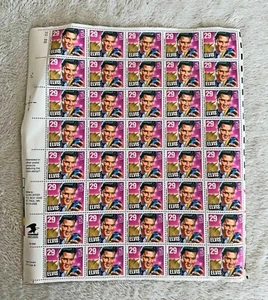United States Elvis Presley Album Cover 29¢ Stamps Sheet of 40 - Picture 1 of 2