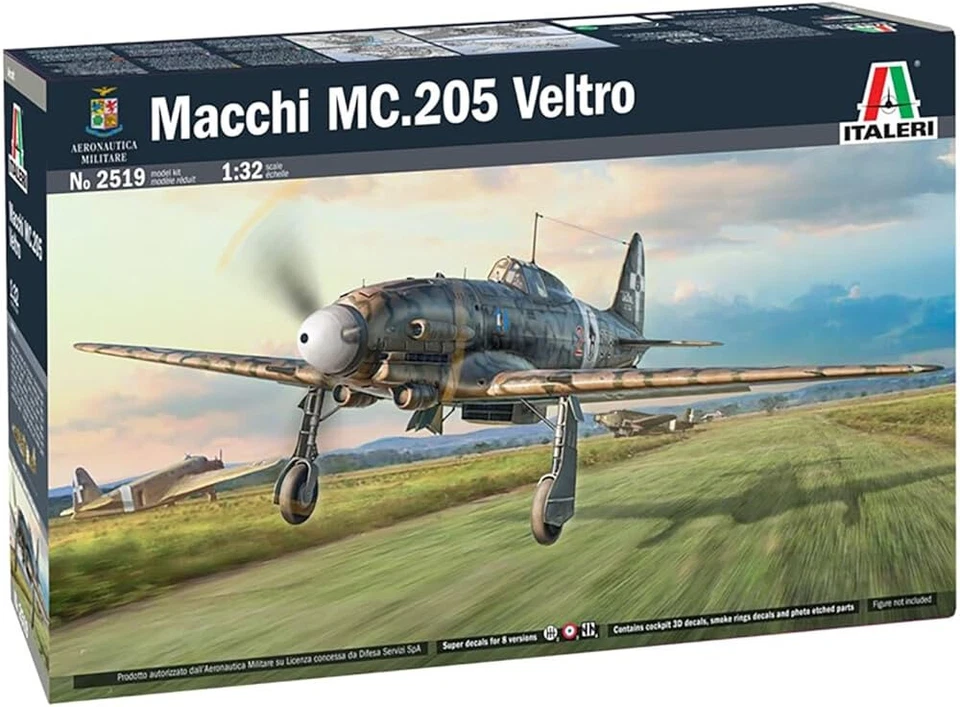 Italeri - 2519 - 1/32 - Macchi Mc.205 Veltro Plastic Model Kit - Immagine 1 di 1