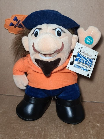 Vintage VIRGINIA CAVALIERS Plush MUSICAL MASCOT Plays FIGHT SONG NEW NOS   (TR1) Cover