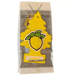 Discontinued Lively Lemon Little Tree Car Hanging Air Freshener Rare Sealed READ - Picture 1 of 7