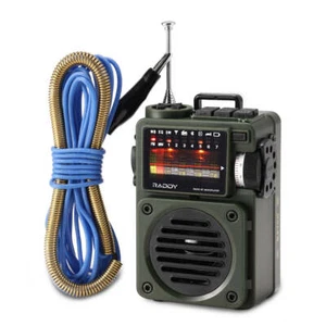 Raddy RF750 Shortwave Radio AM/FM/SW/WB BLUETOOTH 5.0 Speaker Rechargeable - Picture 1 of 8