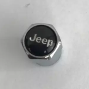 Set of 4 Universal Jeep Silver Wheel Stem Air Valve Caps 058edb6fS - Picture 1 of 8