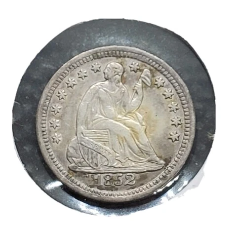 1852 Seated Liberty Half-Dime | ALMOST UNCIRCULATED Cover