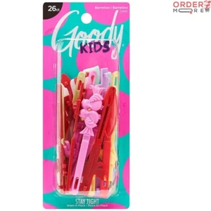 Durable Self-Hinge Kids Barrettes, 26 Multicolor Clips - Perfect for All Hair - Picture 1 of 3