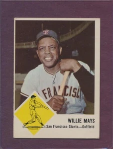 Fleer Willie Mays 1963 #5 Salón de la fama Gigantes de San Francisco grado medio sin pliegues - Imagen 1 de 4