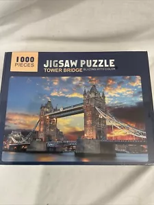Tower Bridge London England 1000 Piece Jigsaw Puzzle -- NEW SEALED! - Picture 1 of 4