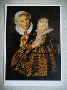 Frans Hals Catherina Hooft and her Nurse Postcard