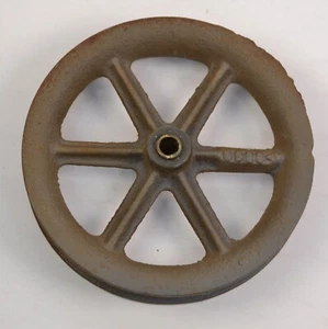 Vintage Cast Iron grooved Pulley wheel theater Stage curtain barn hay - Picture 1 of 9