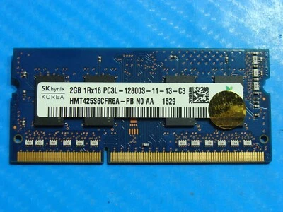 HP 15-ac143wm SK Hynix 2GB PC3L-12800S SO-DIMM Memory RAM HMT425S6AFR6A-PB - Image 1 of 2