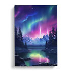 Northern Lights Realism Canvas Wall Art Print Framed Picture Decor Living Room