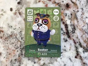 A BOOKER 106 Animal Crossing Amiibo Auténtico Nintendo Tarjeta Como Nueva De la Serie 2 - Imagen 1 de 2