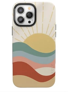 CASELY iPhone 14 Pro Max Case | Here Comes The Sun | Cute Colorblock Sunset - Picture 1 of 17
