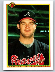1990 Bowman #4 Mike Stanton Braves NM-MT (RC - Rookie Card) 