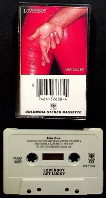 NICE Vintage 1981 LOVERBOY Get Lucky Cassette Tape Columbia MINTY - Image 1 of 2