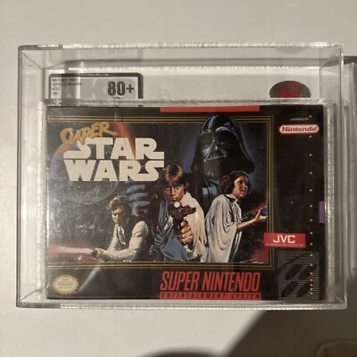 Super Star Wars Super Nintendo SNES Factory Sealed New UKG Graded 80+ - Image 1 of 3