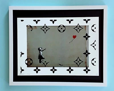 DEATH NYC Signed Large 16x20in Framed COA BANKSY GIRL Graffiti Pop Art #1 - Image 1 of 4