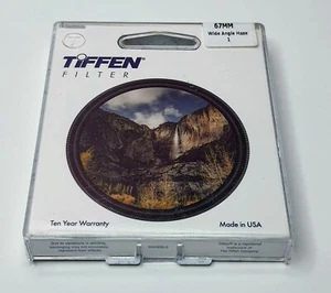 Genuine Tiffen 67mm Wide Angle Haze 1 Glass Lens Filter 67 mm UV Protection - Picture 1 of 4