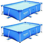 Bestway 8.5ft x 5.6ft x 2ft Pro Rectangular Above Ground Swimming Pool (2 Pack)