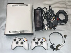 Xbox 360 Console 2x Wireless Pads 27x Games Bundle - Picture 1 of 3