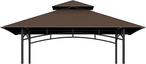 Gazebo Griglia Ricambio Top 5*8 Copertura BBQ Esterno Doppio Strato Tettoia - Foto 1 di 3