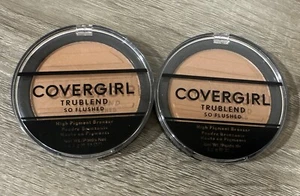 Covergirl Trublend So Flushhed Bronzer ad alto pigmento 420 calore ~ lotto di 2 - Foto 1 di 2